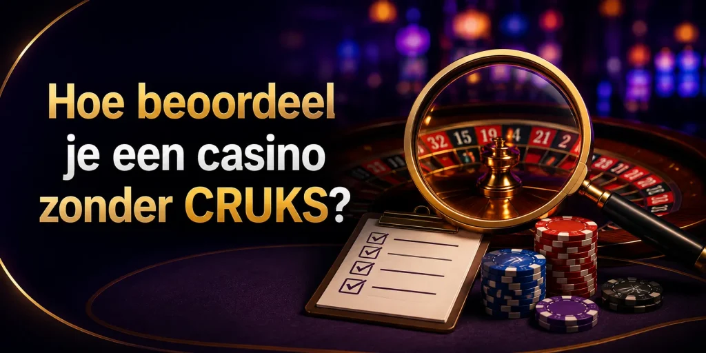 Hoe beoordeel je een casino zonder CRUKS