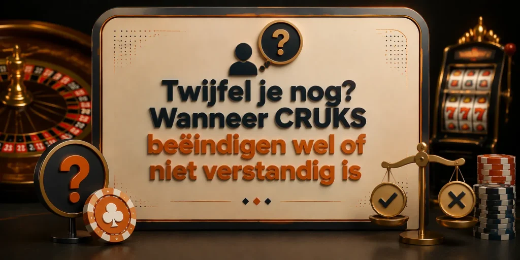 Twijfel je nog Wanneer CRUKS beëindigen wel of niet verstandig is